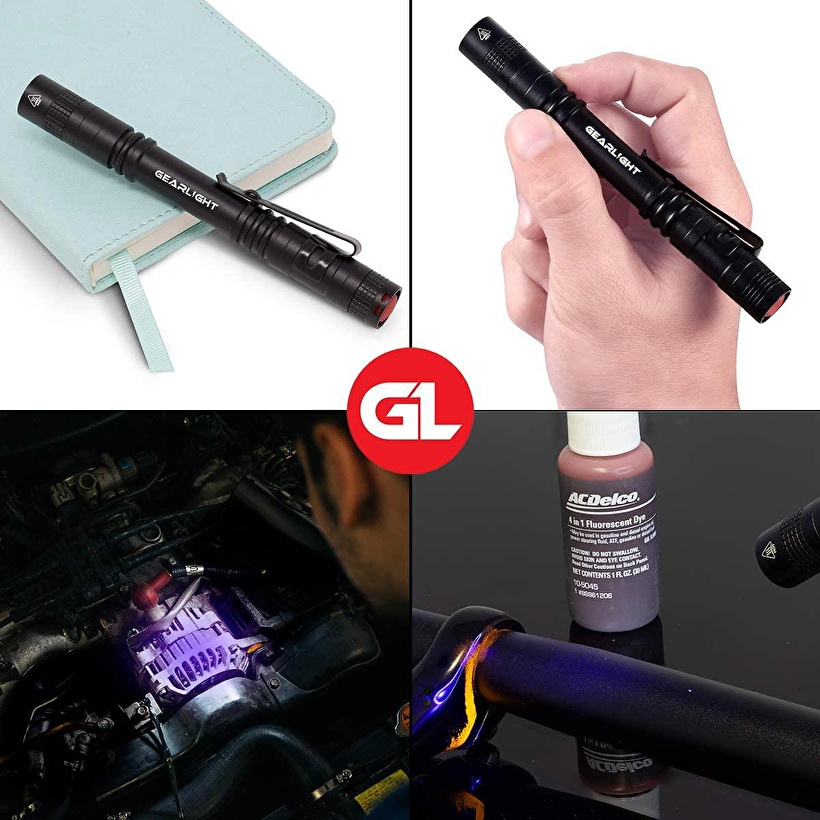 GearLight S100 UV LED Kalem Tipi El Feneri [2'li Paket] Fiyatları ve